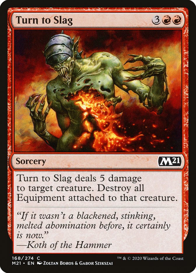 Turn to Slag [Core Set 2021] (168)