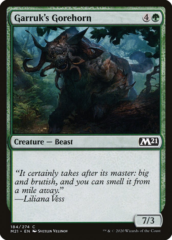 Garruk's Gorehorn [Core Set 2021] (184)
