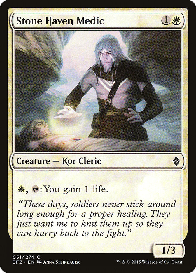 Stone Haven Medic [Battle for Zendikar] (51)
