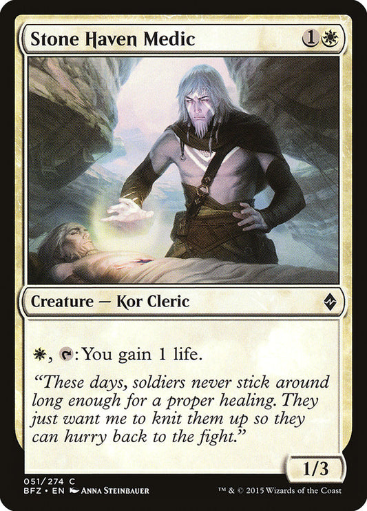 Stone Haven Medic [Battle for Zendikar] (51)
