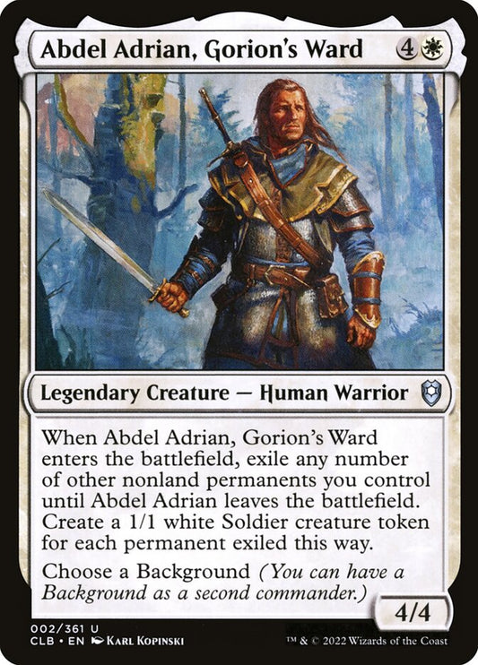 Abdel Adrian, Gorion's Ward [Commander Legends: Battle for Baldur's Gate] (2)