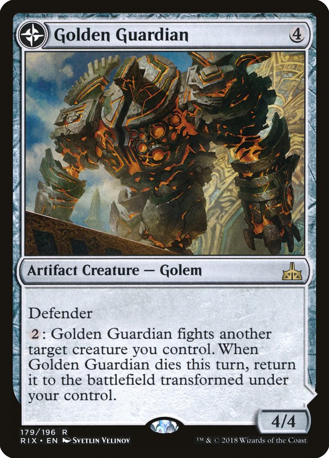 Golden Guardian // Gold-Forge Garrison [Rivals of Ixalan] (179)
