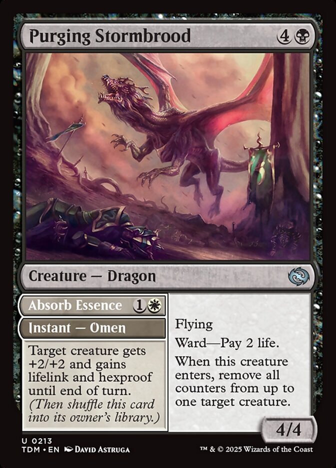 Purging Stormbrood // Absorb Essence [Tarkir: Dragonstorm] (213)