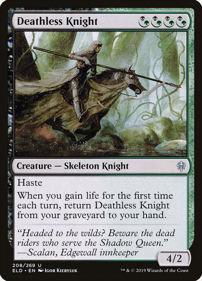 Deathless Knight [Throne of Eldraine] (208)