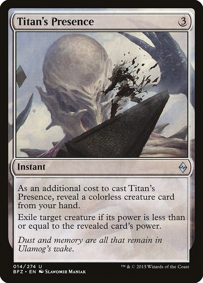 Titan's Presence [Battle for Zendikar] (14)