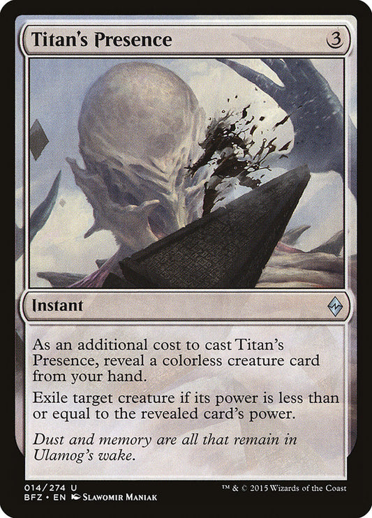 Titan's Presence [Battle for Zendikar] (14)