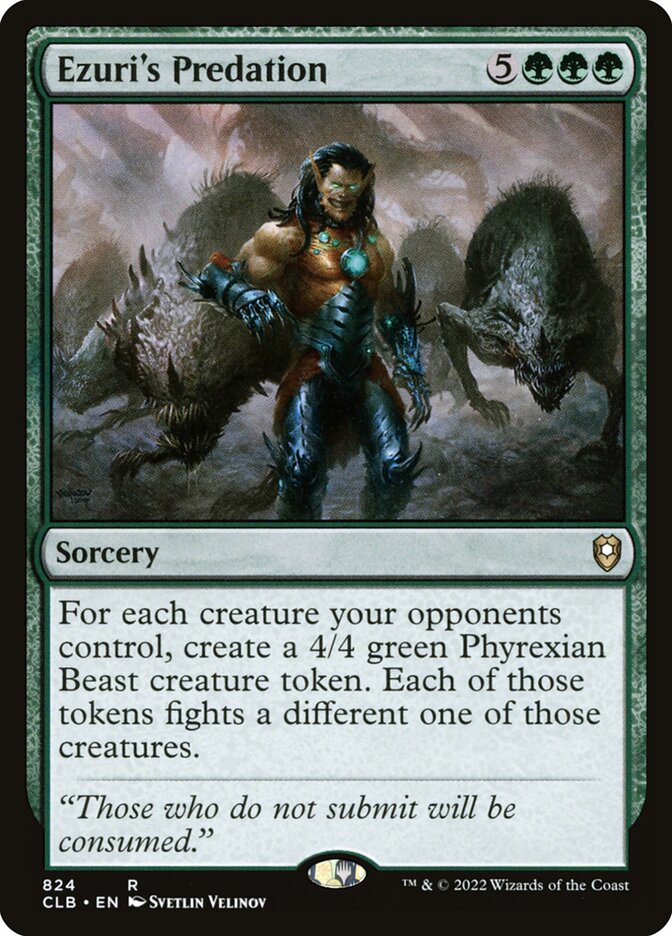 Ezuri's Predation [Commander Legends: Battle for Baldur's Gate] (824)