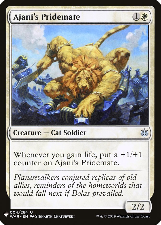 Ajani's Pridemate [The List] (WAR-4)
