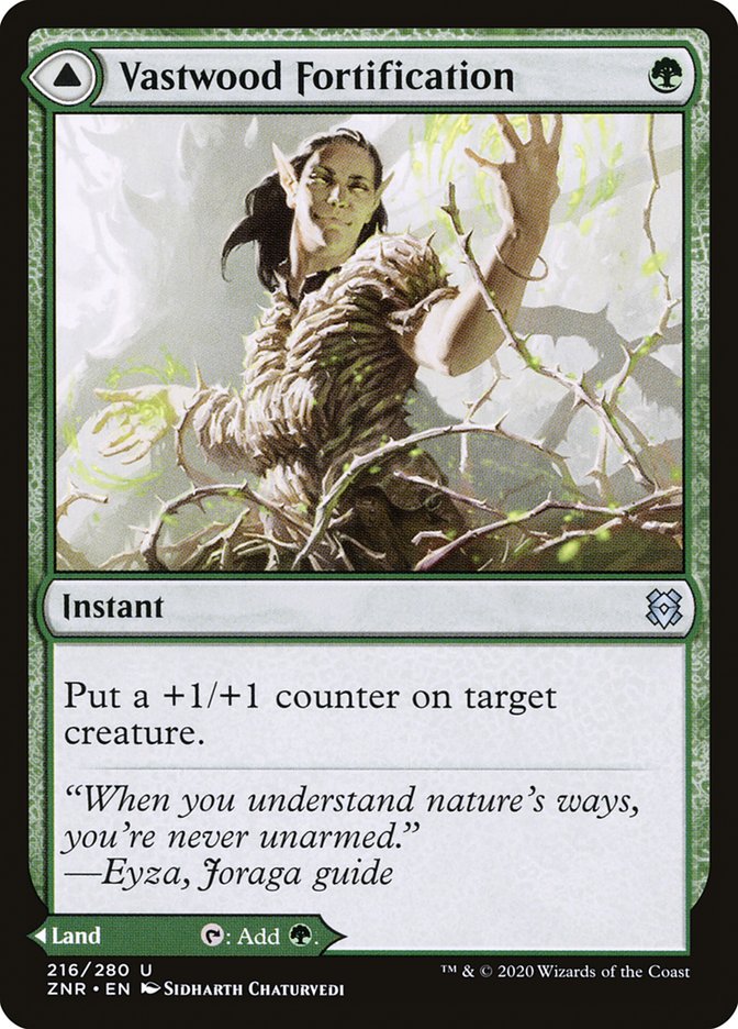 Vastwood Fortification // Vastwood Thicket [Zendikar Rising] (216)