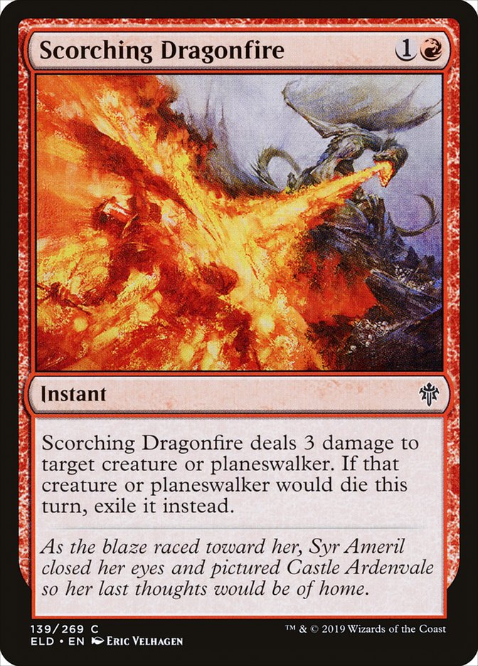 Scorching Dragonfire [Throne of Eldraine] (139)