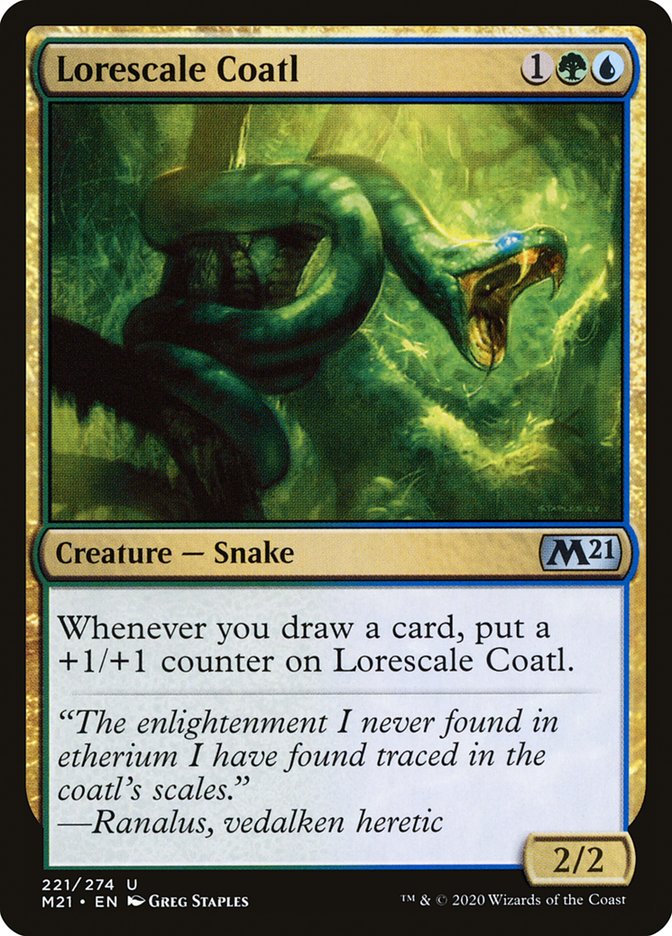 Lorescale Coatl [Core Set 2021] (221)