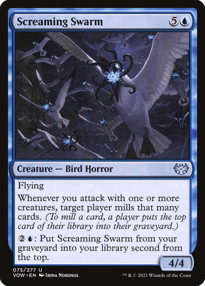 Screaming Swarm [Innistrad: Crimson Vow] (75)