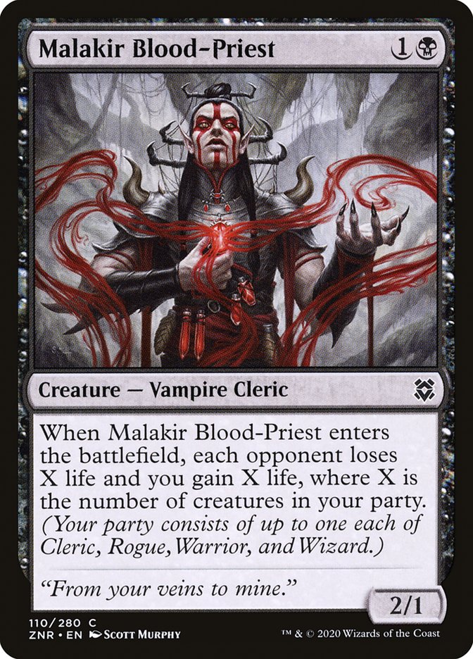 Malakir Blood-Priest [Zendikar Rising] (110)