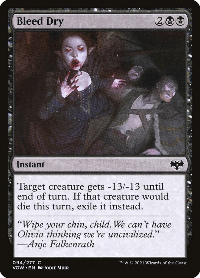 Bleed Dry [Innistrad: Crimson Vow] (94)