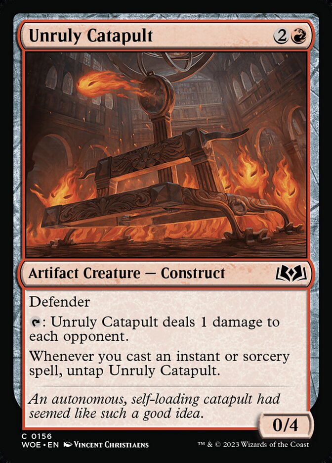 Unruly Catapult [Wilds of Eldraine] (156)