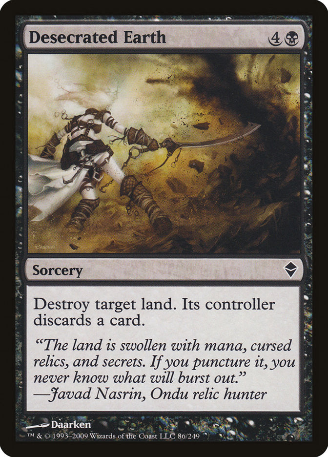 Desecrated Earth [Zendikar] (86)