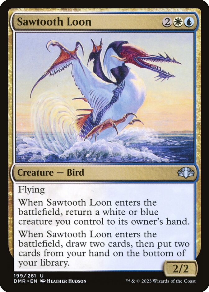 Sawtooth Loon [Dominaria Remastered] (199)