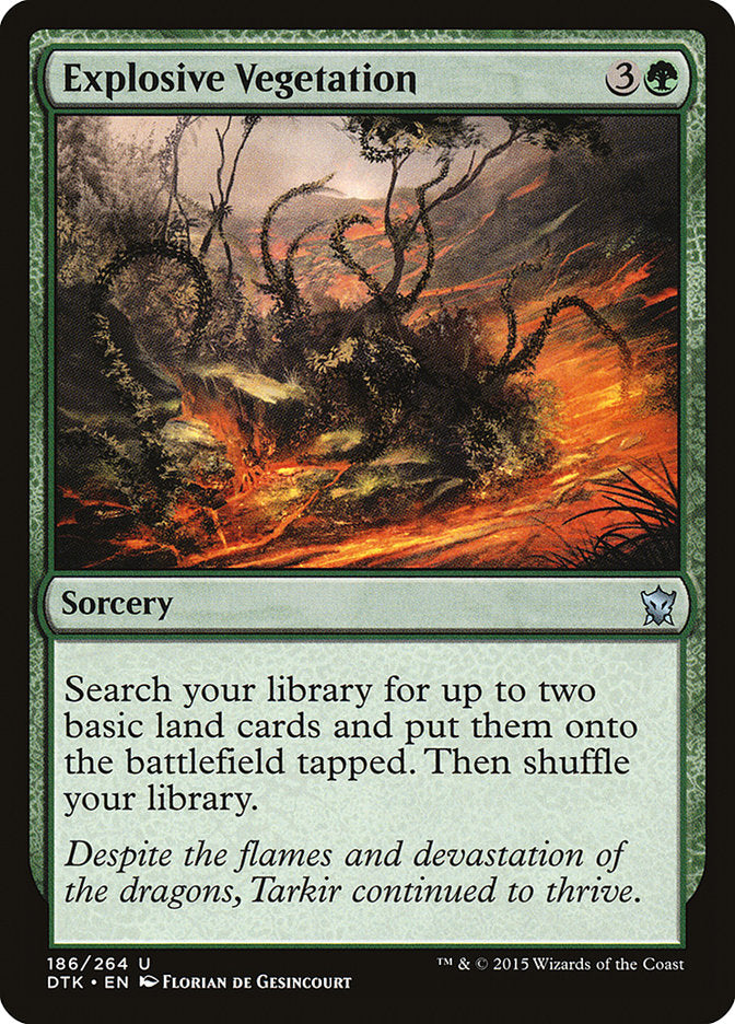 Explosive Vegetation [Dragons of Tarkir] (186)