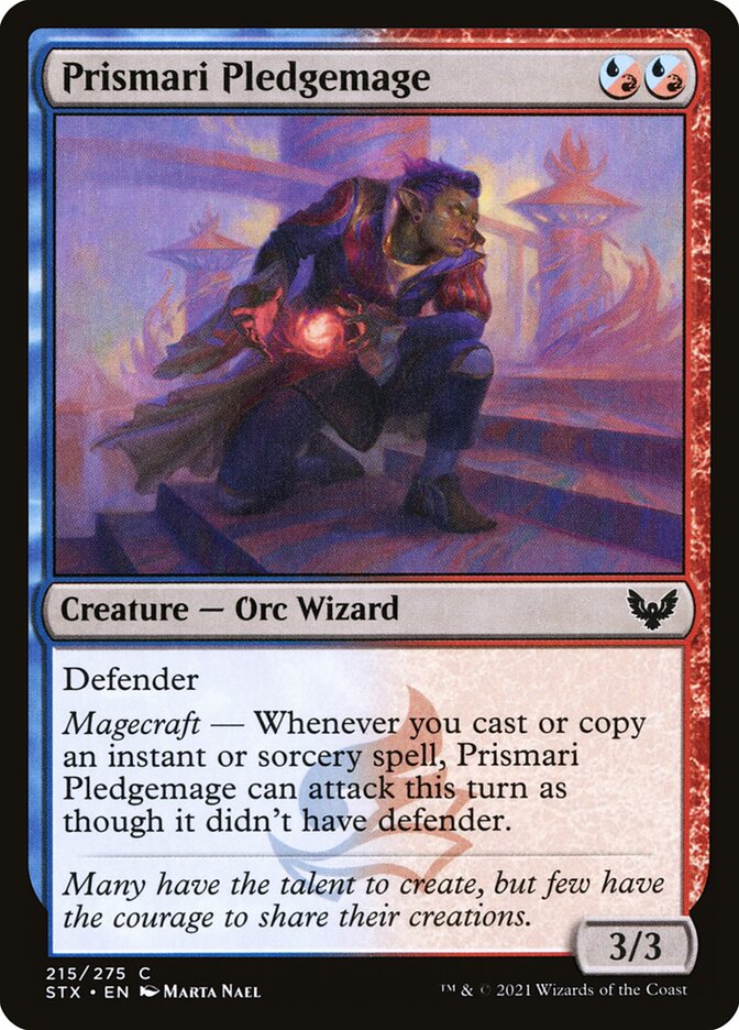 Prismari Pledgemage [Strixhaven: School of Mages] (215)