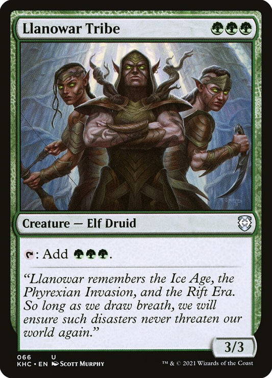 Llanowar Tribe [Kaldheim Commander] (66)