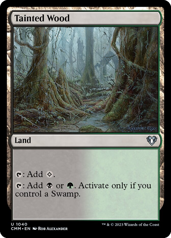 Tainted Wood [Commander Masters] (1040)