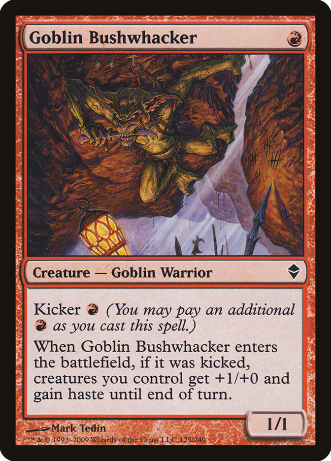 Goblin Bushwhacker [Zendikar] (125)