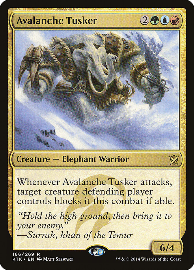 Avalanche Tusker [Khans of Tarkir] (166)