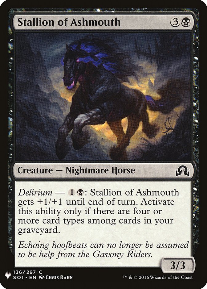 Stallion of Ashmouth [The List] (SOI-136)
