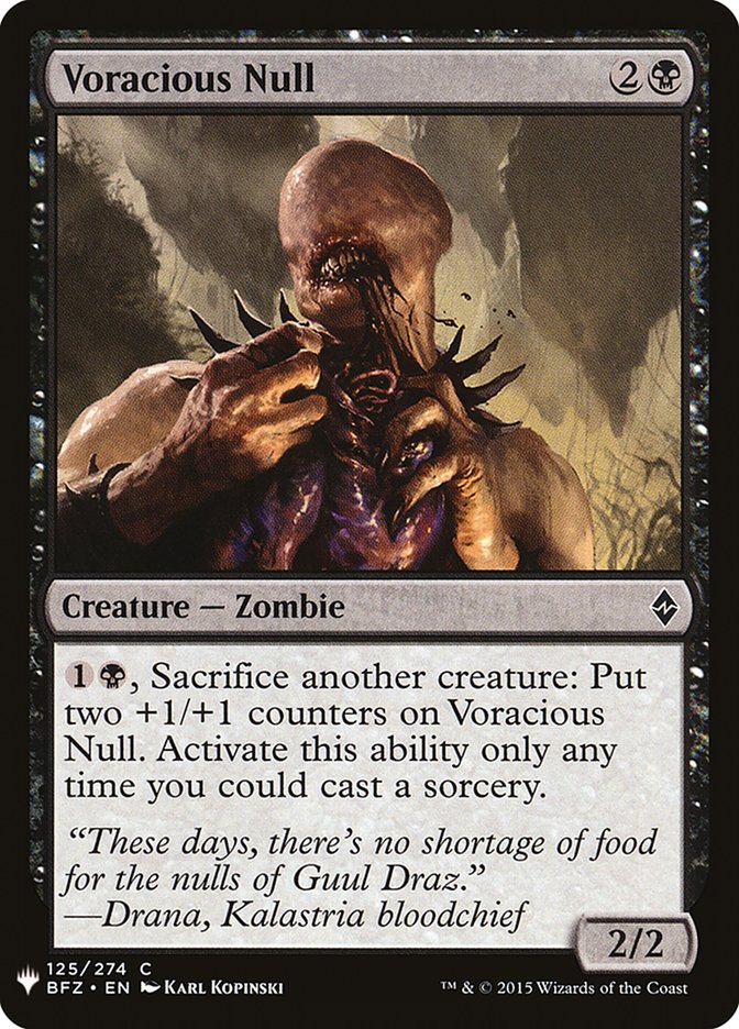 Voracious Null [The List] (BFZ-125)