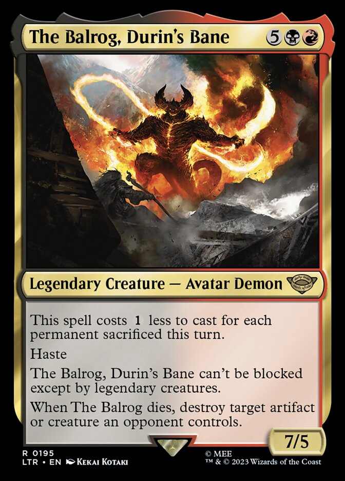 The Balrog, Durin's Bane [The Lord of the Rings: Tales of Middle-earth] (195)