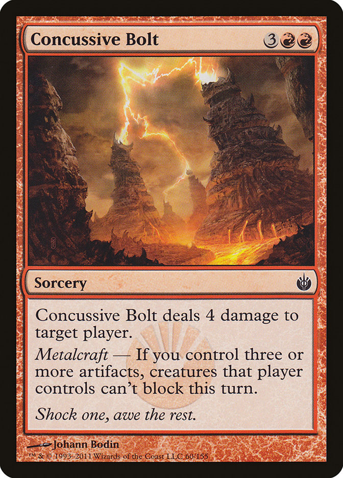 Concussive Bolt [Mirrodin Besieged] (60)