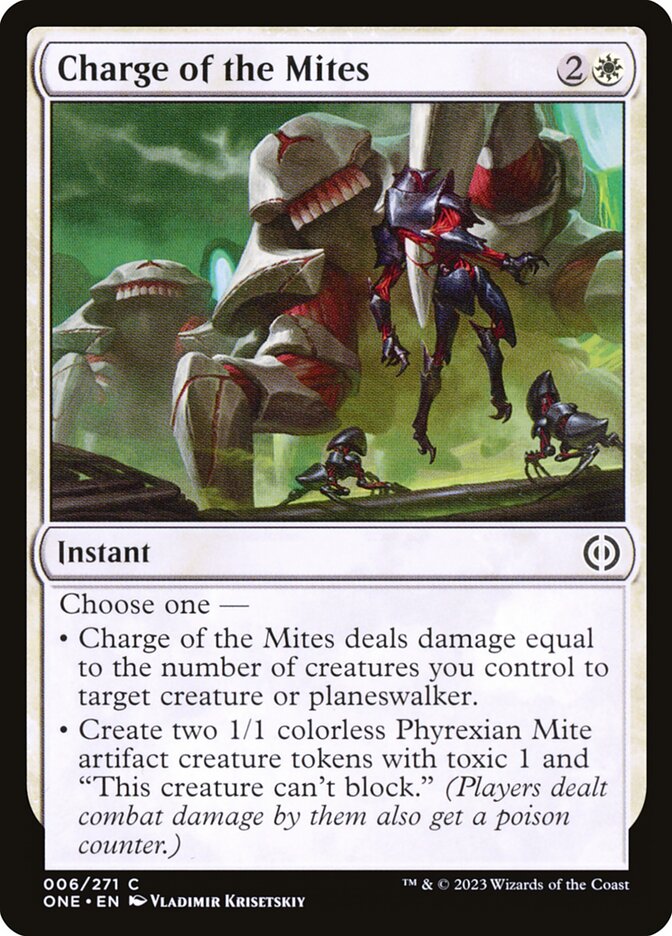 Charge of the Mites [Phyrexia: All Will Be One] (6)