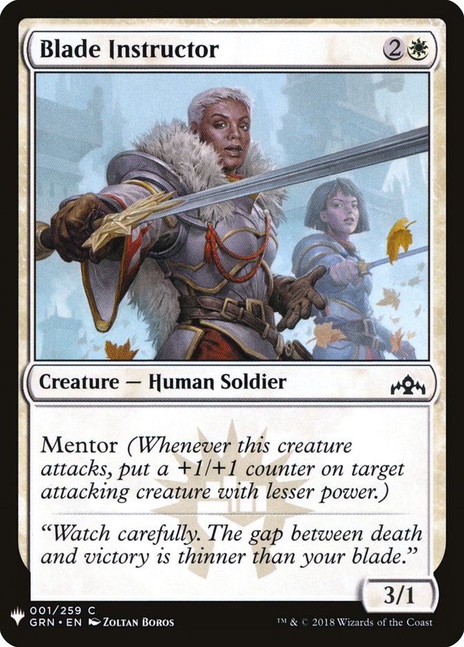 Blade Instructor [The List] (GRN-1)