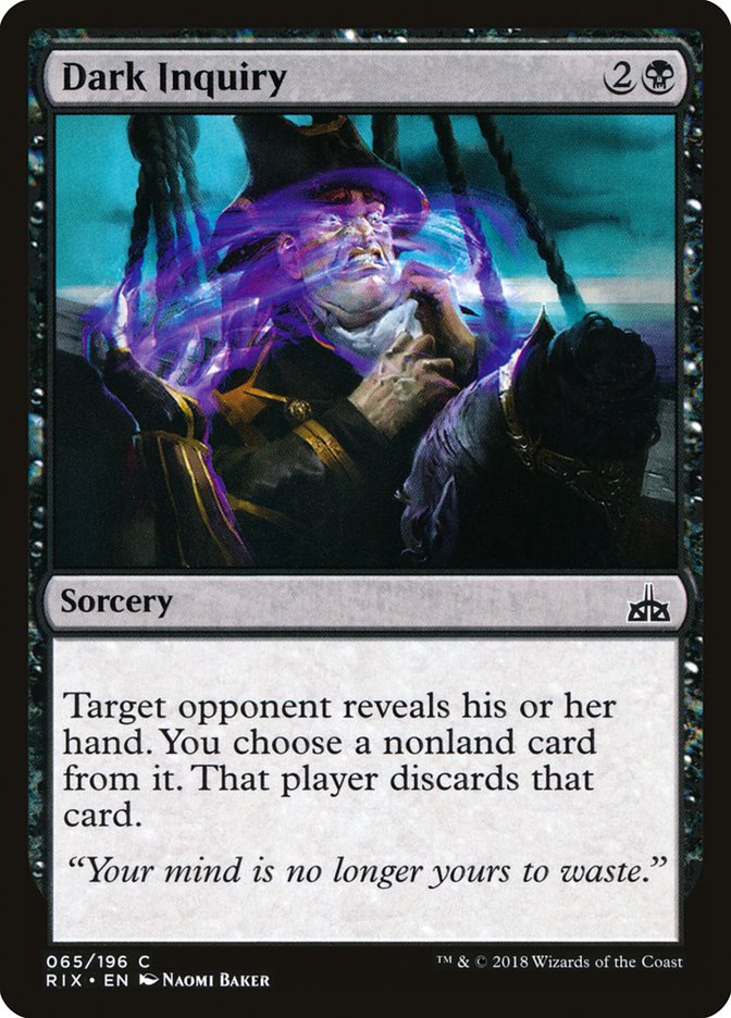 Dark Inquiry [Rivals of Ixalan] (65)