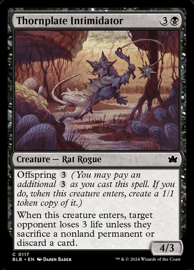 Thornplate Intimidator [Bloomburrow] (117)
