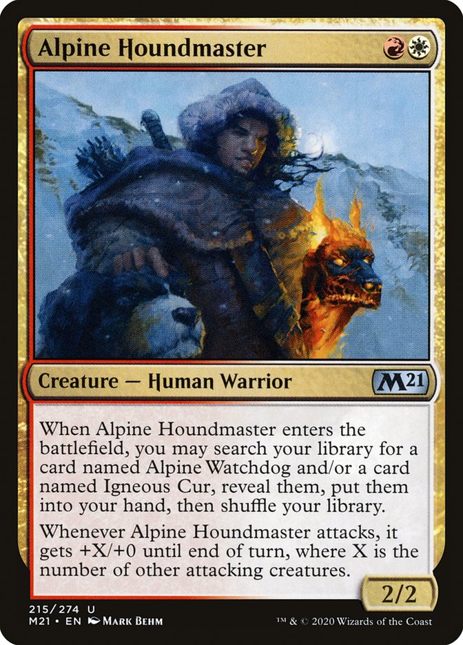 Alpine Houndmaster [Core Set 2021] (215)