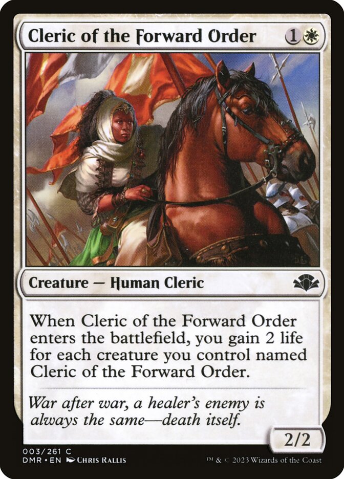 Cleric of the Forward Order [Dominaria Remastered] (3)