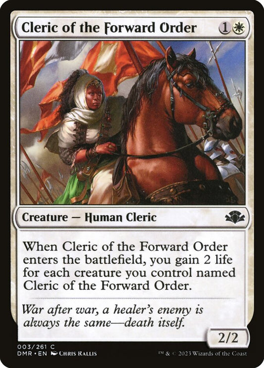 Cleric of the Forward Order [Dominaria Remastered] (3)