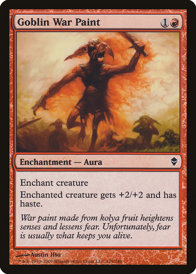 Goblin War Paint [Zendikar] (129)