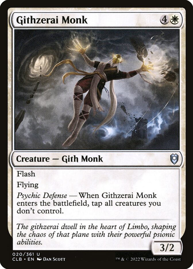 Githzerai Monk [Commander Legends: Battle for Baldur's Gate] (20)