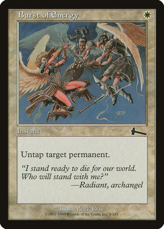 Burst of Energy [Urza's Legacy] (3)