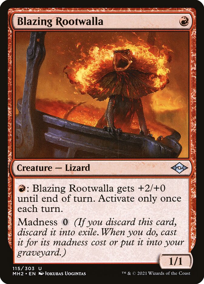 Blazing Rootwalla [Modern Horizons 2] (115)