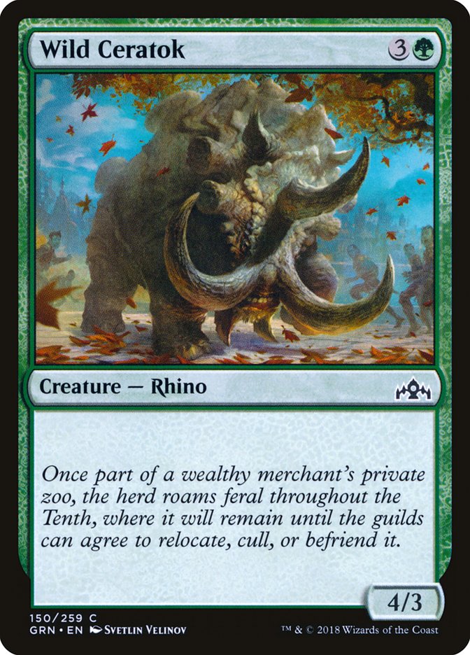 Wild Ceratok [Guilds of Ravnica] (150)