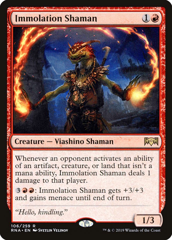 Immolation Shaman [Ravnica Allegiance] (106)