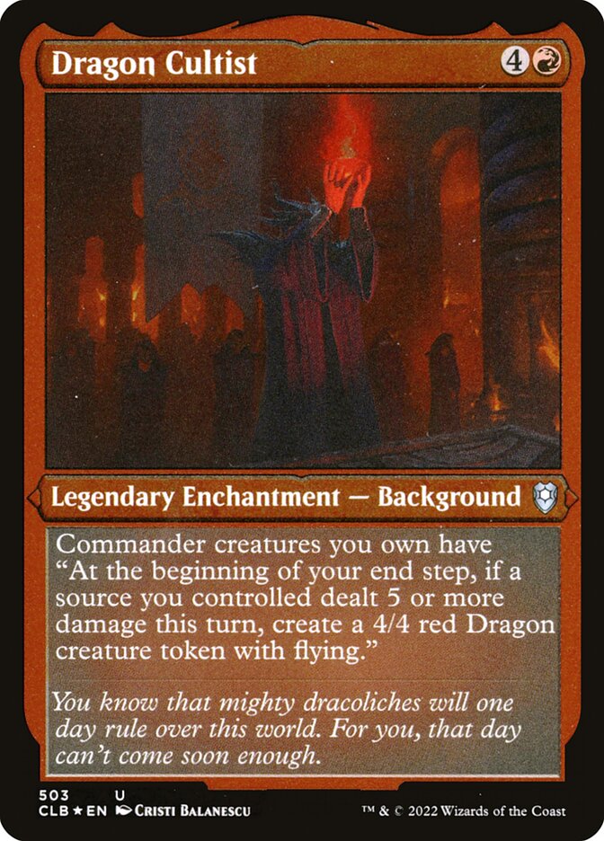 Dragon Cultist [Commander Legends: Battle for Baldur's Gate] (503)