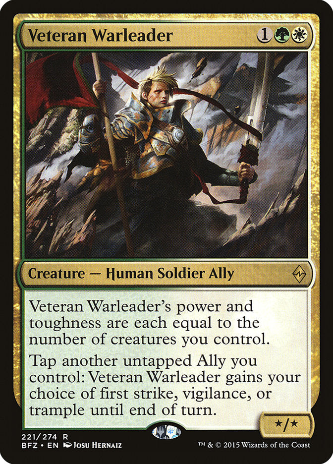 Veteran Warleader [Battle for Zendikar] (221)