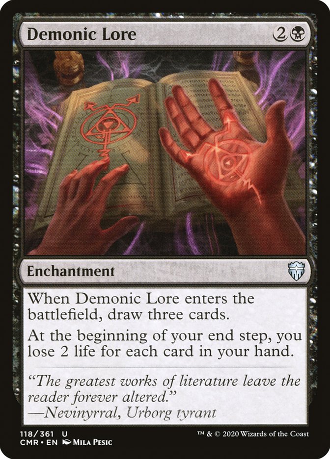 Demonic Lore [Commander Legends] (118)