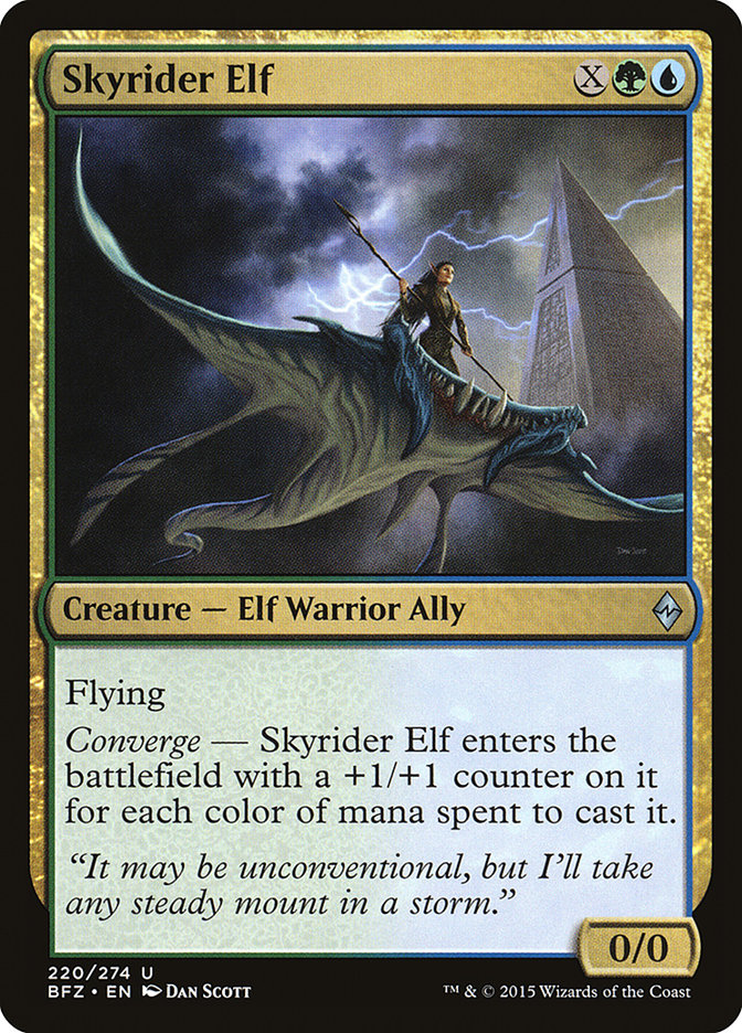 Skyrider Elf [Battle for Zendikar] (220)