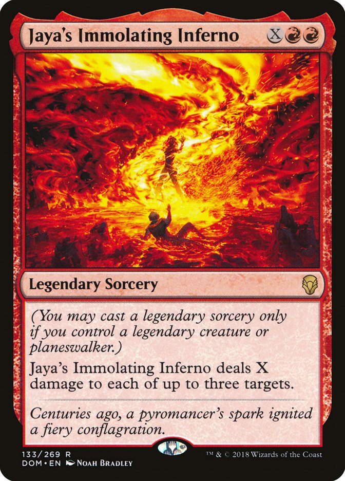 Jaya's Immolating Inferno [Dominaria] (133)
