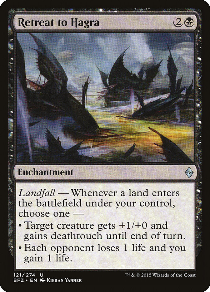 Retreat to Hagra [Battle for Zendikar] (121)